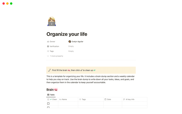 Organize your life